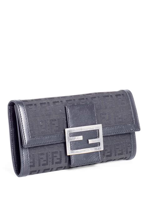 fendi continental wallet|Fendi zucchino wallet.